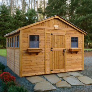12×12 Western Red Cedar – Sunshed Garden Shed – Sunlit Greenhouse & Hobby Studio Kit