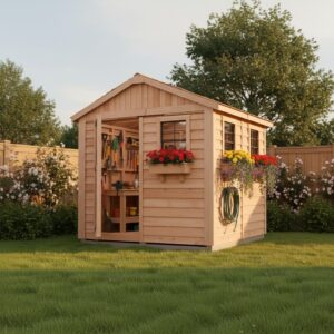 8×8 Western Red Cedar – Gardener Shed – Potting & Tool Storage Kit