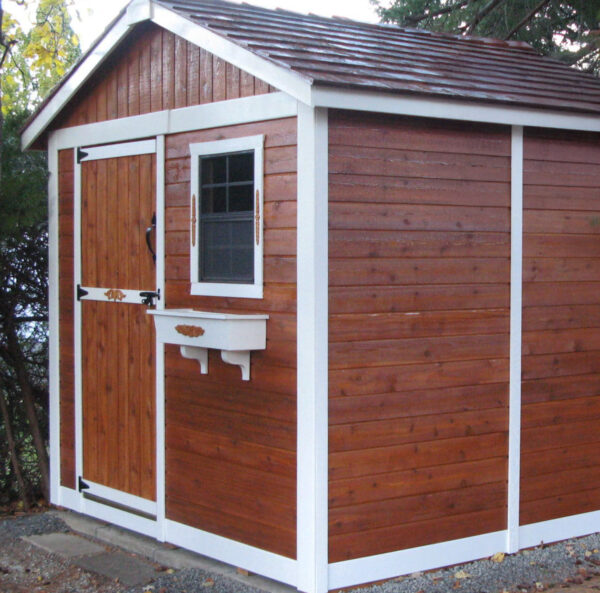 8×8 Western Red Cedar – Gardener Shed – Potting & Tool Storage Kit - Image 10