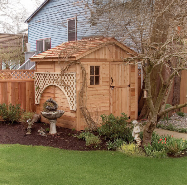 8×8 Western Red Cedar – Gardener Shed – Potting & Tool Storage Kit - Image 11