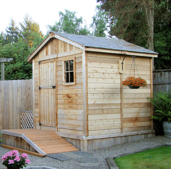 8×8 Western Red Cedar – Gardener Shed – Potting & Tool Storage Kit - Image 9