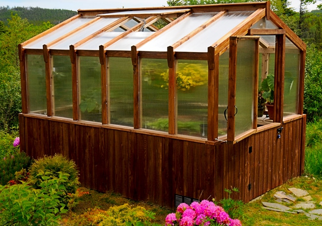 Diy Greenhouse Cedar Kit 8x12 Outdoor Living Today