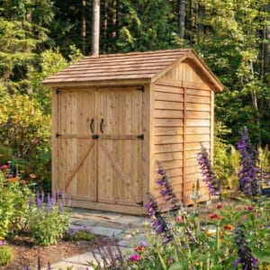 6×6 Western Red Cedar – Maximizer Shed – All-Purpose Storage Kit