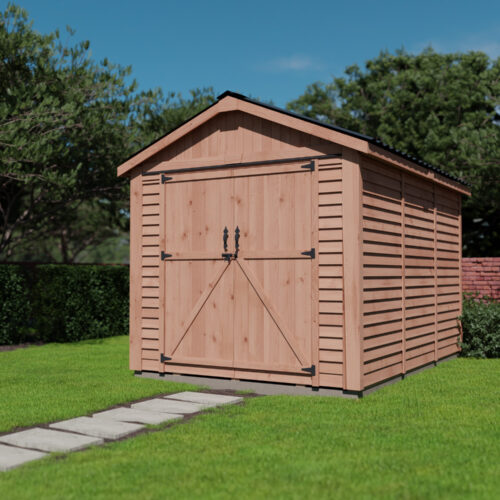 Space Master 8 x 12 Cedar Metal Roof OLT 4
