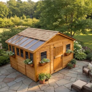 12×12 Western Red Cedar – Sunshed Garden Shed