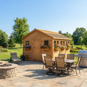 12×12 Western Red Cedar – Sunshed Garden Shed
