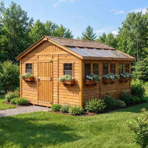 12×12 Western Red Cedar – Sunshed Garden Shed