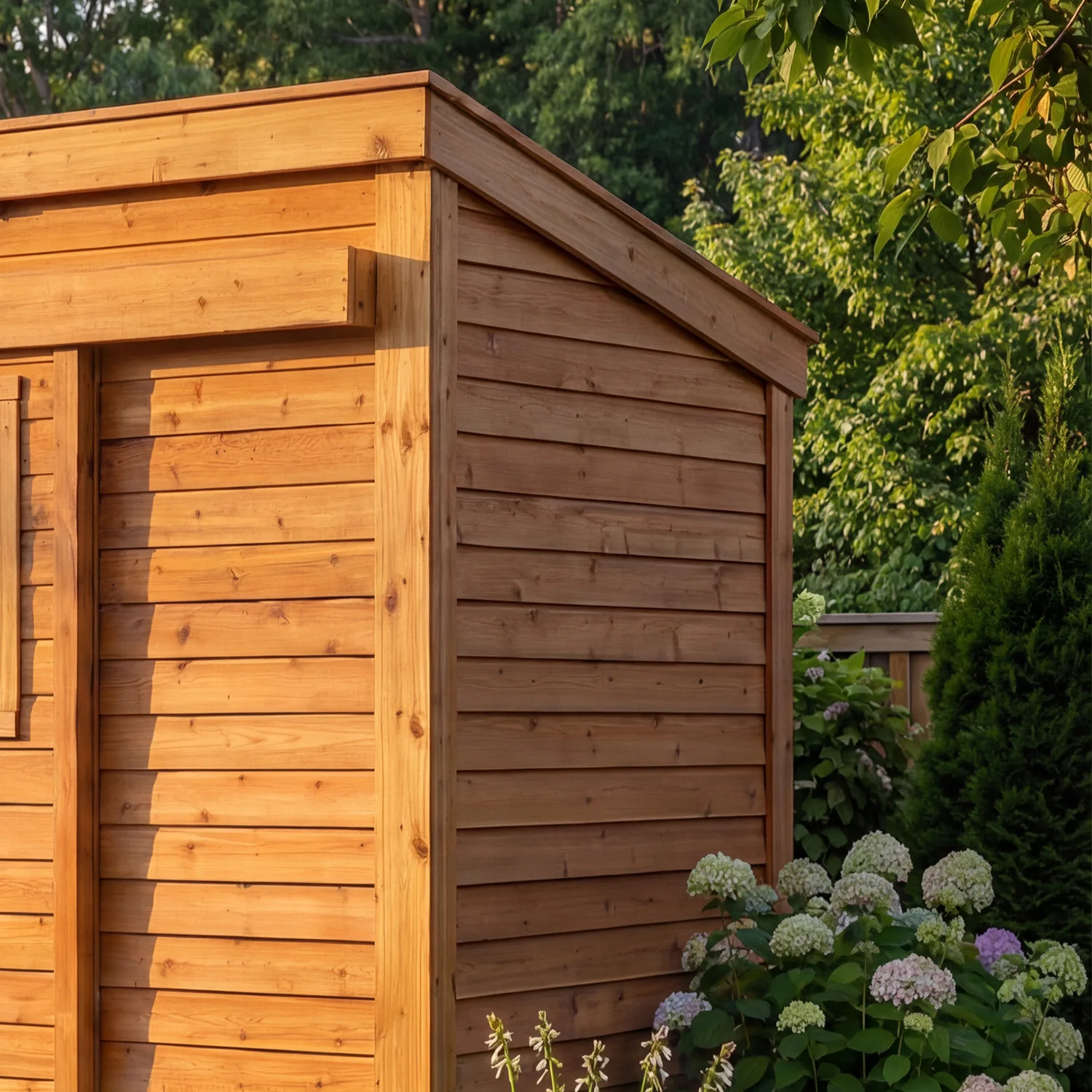 Lean To Cedar Shed 12x4 | Outdoor Living Today
