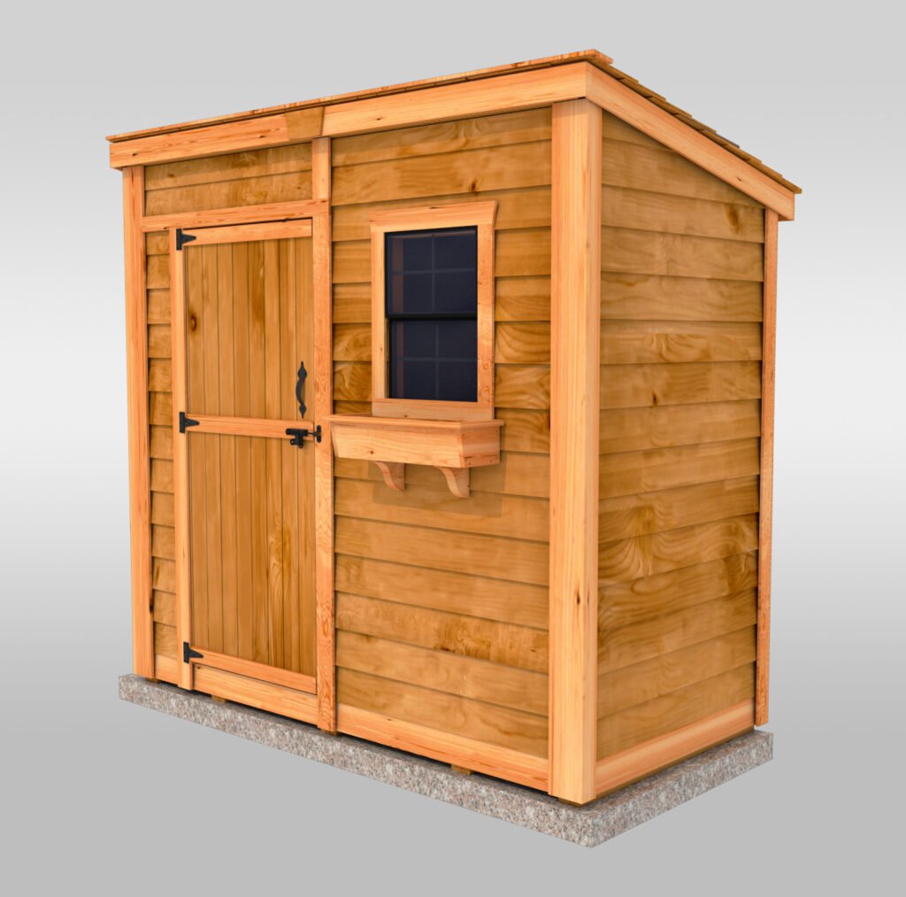Lean To Cedar Shed 8x4 Outdoor Living Today 0585