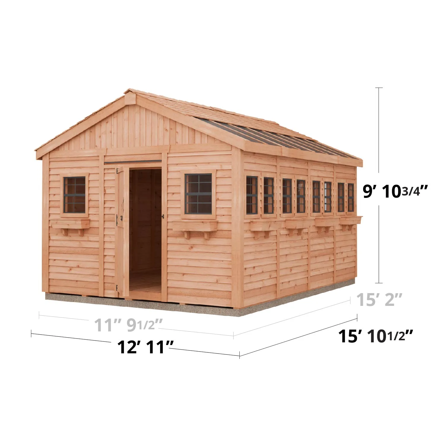 Sunshed Garden Shed 12x16 | Outdoor Living Today