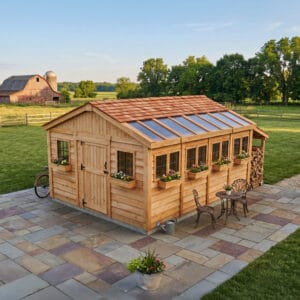 12×16 Western Red Cedar – Sunshed Garden Shed