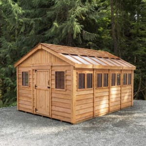 12×16 Western Red Cedar – Sunshed Garden Shed