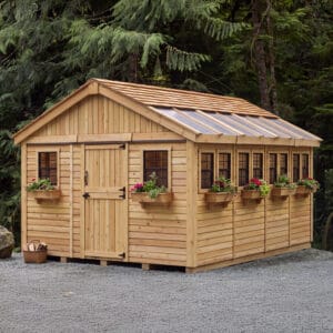 12×16 Western Red Cedar – Sunshed Garden Shed