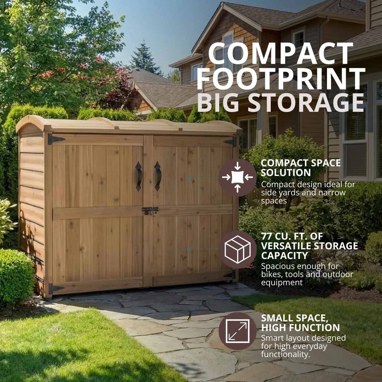 6×3 Western Red Cedar – Oscar Storage Shed