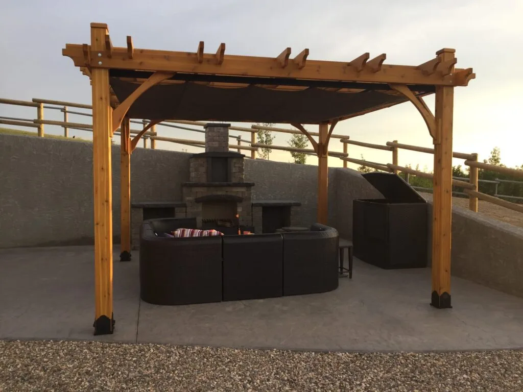 D. Kitcher 12x12 Pergola with Canopy