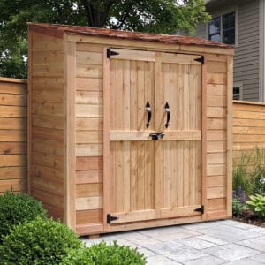 6×3 Western Red Cedar Garden Chalet – Elegantly Crafted Storage Shed