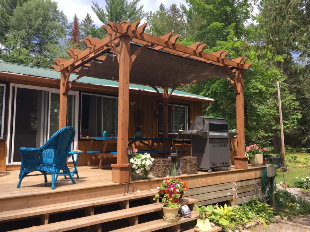 N. Kittle 10x12 Pergola with Retractable Canopy 3