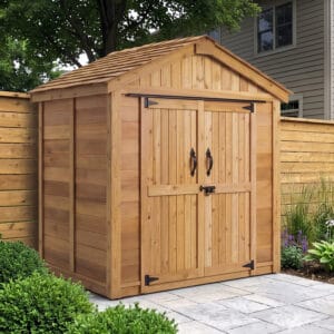 6×4 Western Red Cedar – SpaceMaster Shed – Double Door Storage Kit