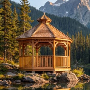 Western Red Cedar Bayside Gazebo – Outdoor Shelter & Retreat