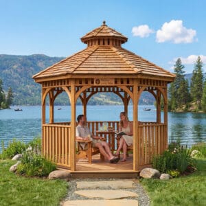 Western Red Cedar Bayside Gazebo – Outdoor Shelter & Retreat