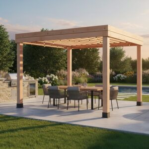 Western Red Cedar Urban Escape Pergola – Outdoor Shade Structure
