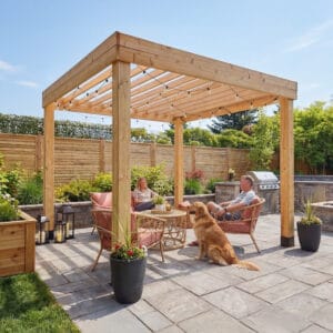Western Red Cedar Urban Escape Pergola – Outdoor Shade Structure