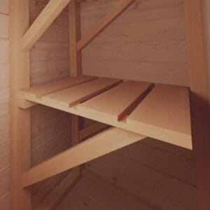 Western Red Cedar Shelves – Rustic Wood Wall 3 Piece Shelf Set