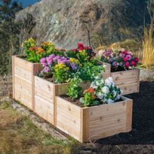5.5×2 L-Shaped Tiered Raised Garden Bed – DIY Kit