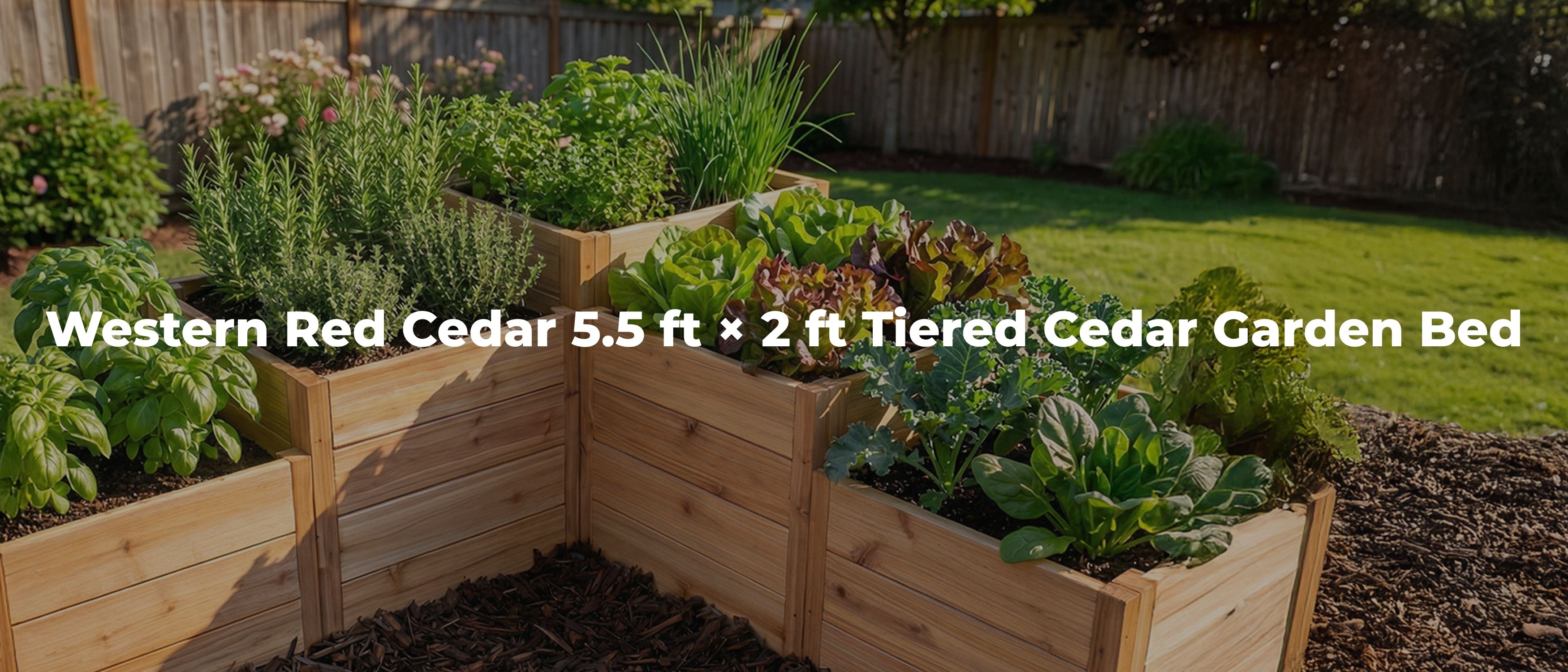 Western Red Cedar Tiered Garden Bed Outdoor Living Today (1)
